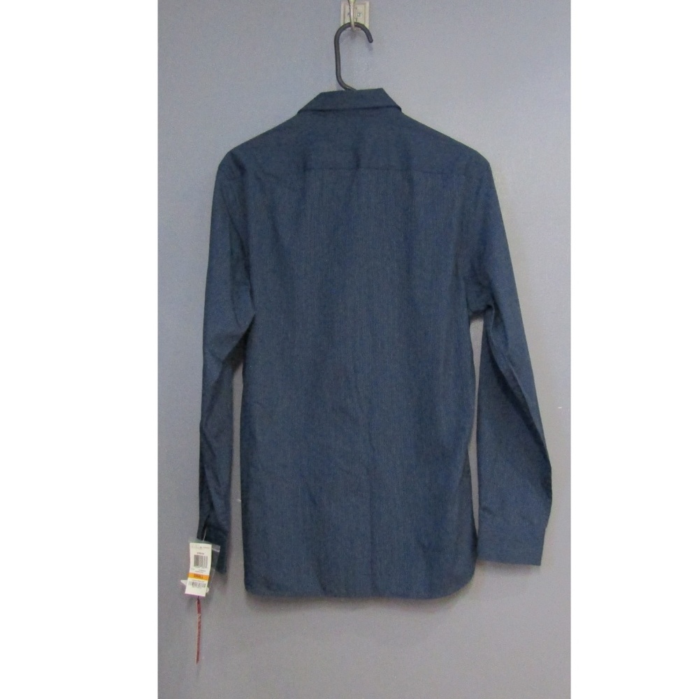 NEW Alfani Stretch Blue Slim Fit Shirt Size S - Picture 2 of 5
